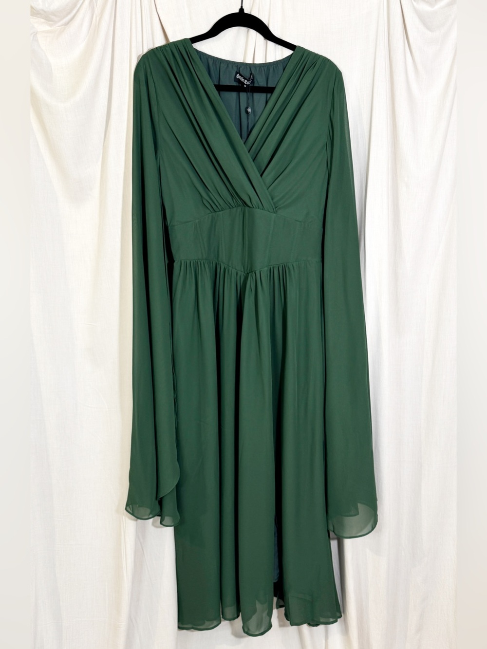 Scarlet Darkness Green Renaissance Witch Cape Maxi Dress M NWT - Picture 2 of 7